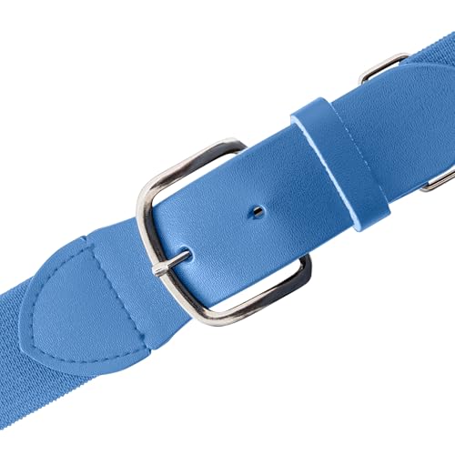 Champion Sports Baseball & Softball Belt – Stretch Fit Uniform Belt for Youth & Adult Players, Multiple Colors - color: Columbia Blue, size: Youth (18-32 Inches)