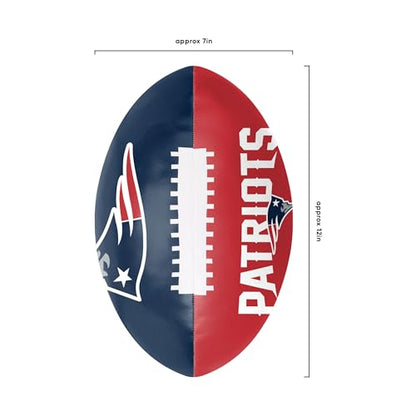 FOCO NFL Unisex-Adult NFL Team Logo Squish Soft Ball 12" PVC Football
