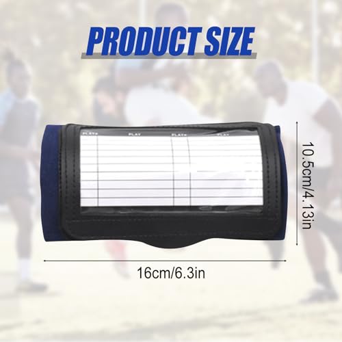 12 Pack QB Playbook Wristband, Football Play Wristbands, Football Wrist Playbook, Quarterback (QB) Play Wristband, Adult Size