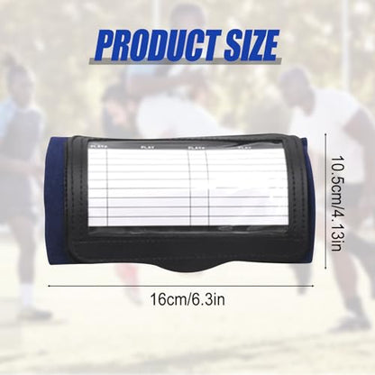 12 Pack QB Playbook Wristband, Football Play Wristbands, Football Wrist Playbook, Quarterback (QB) Play Wristband, Adult Size