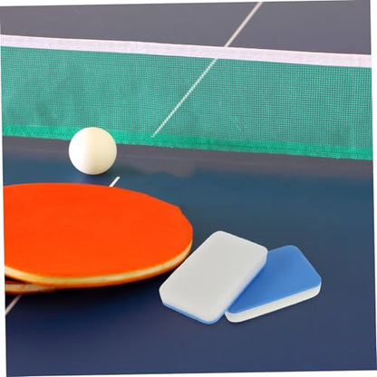Sosoport 2pcs Pong Paddle Cleaner Sponge Racket Cleaning Tool Portable Table Tennis Bat Eraser Paddle Sponge Brush Pong Cleaning Kit