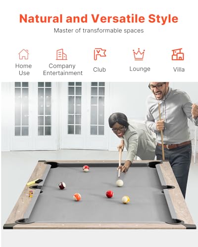 VEVOR 7ft 3-in-1 Multi Game Table with Dining, Pool, and Tennis Table, for Family Game Room Adults, Includes Full Set of Accessories, - style: Accessories