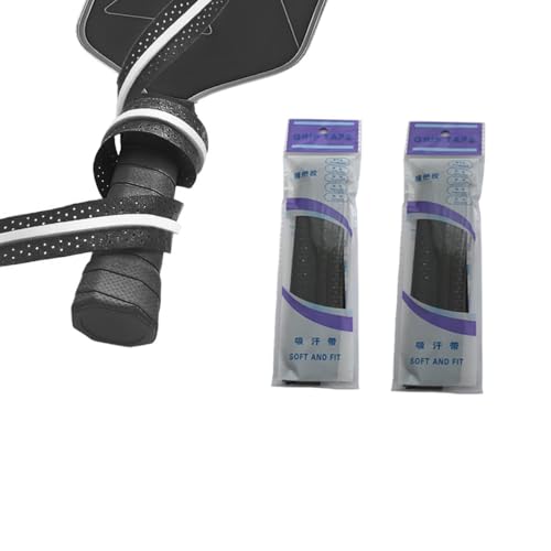 Pickleball Paddle Grip Tape, Pickleball Overgrip Tape Replacement Wrap Overgrip Pickleball Paddle Grip Tape for Pickleball, Tennis, Badminton, Squash - color: Black