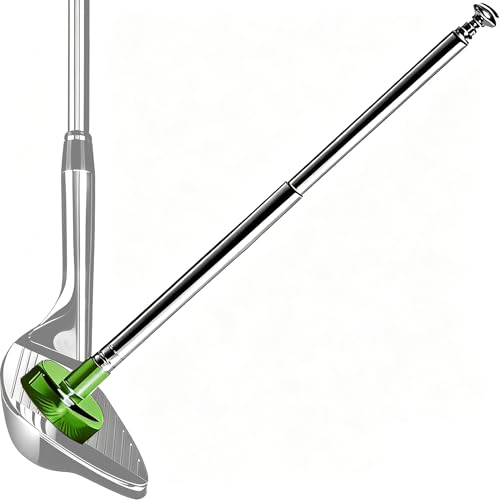 Golf Alignment Rods, Golf Alignment Stick Corrector Lie Angle Tool, Golf Swing Training Aids Aiming Stick - Golf Club Face Aim, Visualize and Align Your Golf Shot - color: Green