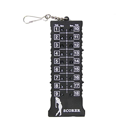 Handheld Golf Shot Count Putt Score Counter 18 Holes Scoring Keeper with for Key Chain Golf Training Golf Counter Golf Shot Counter Golf Score Counter 18 Holes 18 Hole Golf