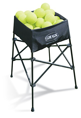 Jugs Back-Saver Ball Basket — Holds up to 100 Baseballs or 60 softballs. Lightweight and Durable, it collapses for Storage and can be Used Both Indoors and Outdoors