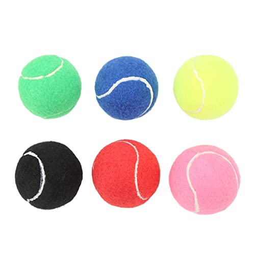 Pilipane Tennis Balls, 6Pcs Advanced Training Tennis Balls Practice Balls, High Elasticity Practice Tennis Balls for Beginner, Tennis Practice, Tennis Training