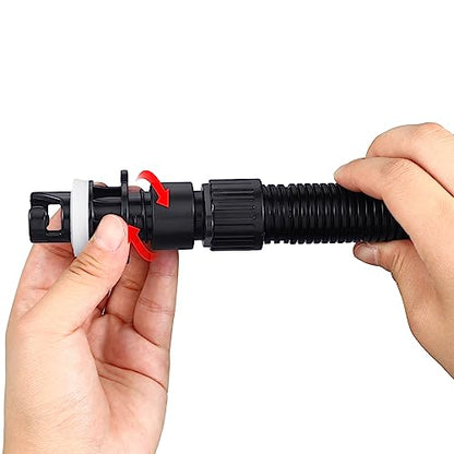 Therwen 8 Pcs Air Hose Kit Includes Air Pump Hose 7 Nozzles Adaptor Stand up Paddleboard Accessories Paddle Board Replacement Parts Compatible with SUP Electric Air Pump/HT-781/ HT782/ HT790/ HT-792