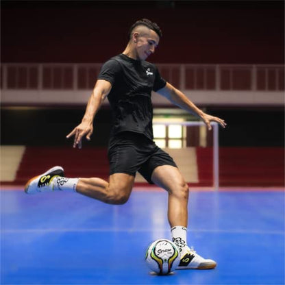 Senda Vitoria Premium Match Futsal Ball, Fair Trade Certified - color: Red/Light Blue, size: Size 4