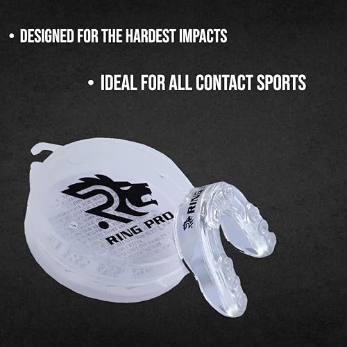 Mouth Guard for Boxing, MMA, Football, Basketball, Hockey, and All Contact Sports, Custom Fit for Adults and Youth, Teeth and Gum Protection