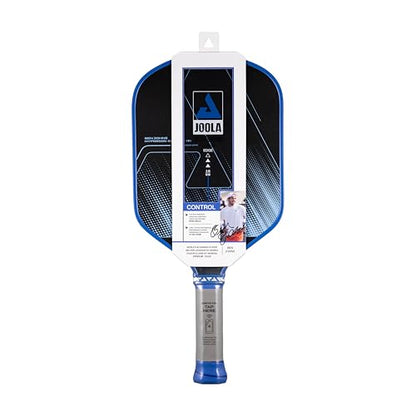 JOOLA Ben Johns CAS 16mm Carbon Fiber Pickleball Paddle - CAS Surface Tech - Control & Power Paddle - USAP Approved - Aero Curve - Feel-Tec Pure Grip - NFC Chip - color: Azure Blue, size: Hyperion