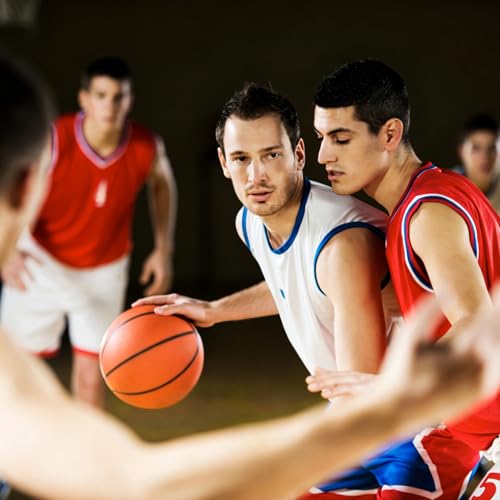 Aoneky Size 7 Rubber Basketball for Men & Teens - Official Game Size, Indoor/Outdoor Use with Air Pump for Courts, Driveways, Practice & Training - style: Style 1
