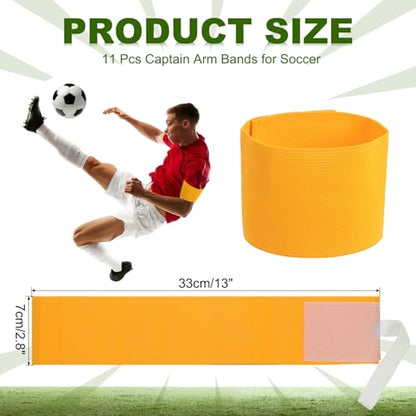 PATIKIL Soccer Captain Armband, Captain Arm Bands for Soccer Elastic Captain Arm Band Sports Captain Armband - color: Gold