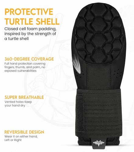 Baseball Sliding Mitt Youth & Adult, Sliding Glove for Baseball, Softball Sliding Guard, Left and Right Hands - color: Black, size: Adult