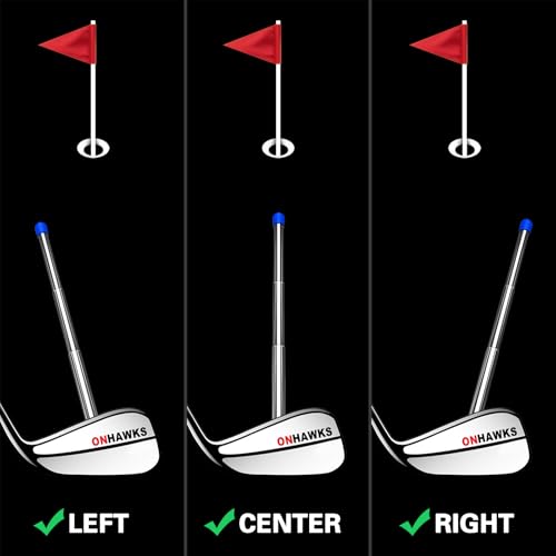 Golf Alignment Rods - Club Alignment Sticks with Telescopic Magnetic Corrector Trainer Aid Tools Help Visualize and Align Your Golf Shots Club,Swing Aim Practice Accessories Golf Gifts