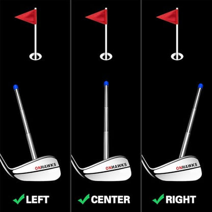 Golf Alignment Rods - Club Alignment Sticks with Telescopic Magnetic Corrector Trainer Aid Tools Help Visualize and Align Your Golf Shots Club,Swing Aim Practice Accessories Golf Gifts