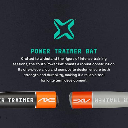 Axe | Power Trainer | Weighted Baseball Training Bat | Pro Flared Handle | 30" Youth / 33" Adult