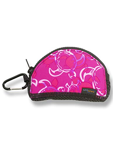 Mouthguard Case with Carabiner Clip - color: Pink Turtle