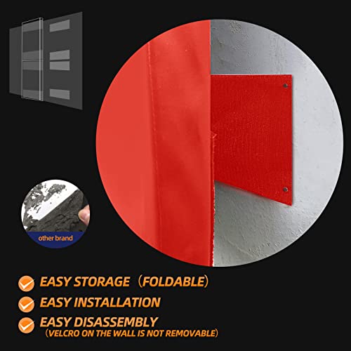 2"/4" Thick Foam Protection Wall Pad，Gym Basketball-Court Protectors，Durable Waterproof Padding for Wall-Mounted Basketball Hoops(60" L x 20" W)…