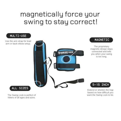 Applied Vision Sports Swing Lock Magnetic Baseball & Softball Batting Swing Trainer, Training Tool, and Batting Aid. Forces Swing to Stay Magnetically Connected. A Baseball Swing Trainer that Works.