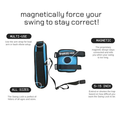 Applied Vision Sports Swing Lock Magnetic Baseball & Softball Batting Swing Trainer, Training Tool, and Batting Aid. Forces Swing to Stay Magnetically Connected. A Baseball Swing Trainer that Works.