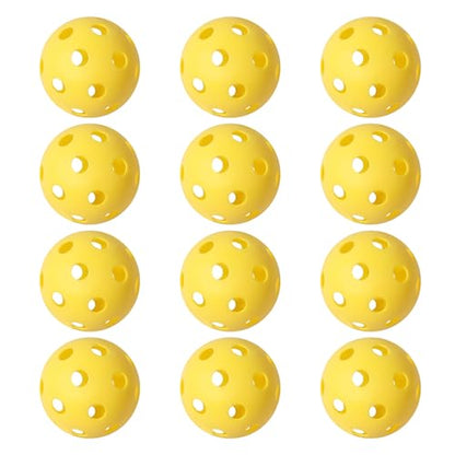 GSE Games & Sports Expert Practice Baseballs, Plastic Baseballs Training, Hollow Airflow Softballs for Pitching, Batting, Catching for All Skill Levels (Several Styles Available) - color: Yellow, style: 24-PACK