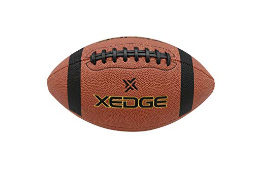 XEDGE Composite Leather Indoor/Outdoor Footballs for Training and Recreational Play Size 6,7,9