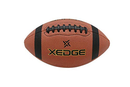 XEDGE Composite Leather Indoor/Outdoor Footballs for Training and Recreational Play Size 6,7,9