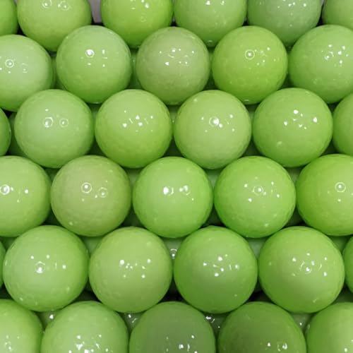 Alasum Luminous Golf Balls 3 Pack Glow in the Dark Fluorescent Training Balls Soft Rubber Night Golfing Practice for Driving Range Backyard Play