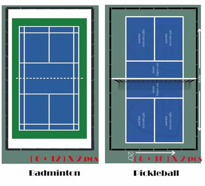 Pickleball Divider Table Tennis Baffle, 5LB Heavy Duty Ping Pong Field Fence Surround Barrier Block for Basketball or Badminton Court, 56" Wx 30" H Oxford 420D Black
