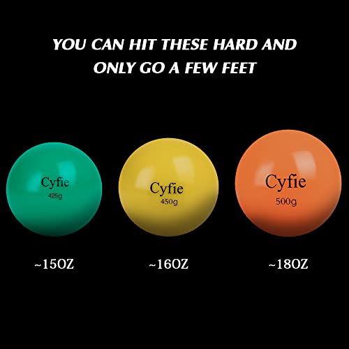 Cyfie Heavy Weighted Baseball/Softball for Hitting, Heavy Balls for Hitting, Batting Training, Pitching Practice and Throwing(6 Pack)