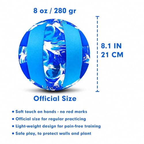 Soft Indoor Volleyballs for Kids Youth First Learning Volleyalls Realistic Feel Bounce for Practicing Inside The House Backyard Gym Birthday