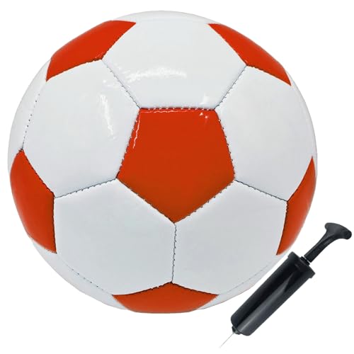 Soccer Ball Size 2 Small Pump with Needle Indoor and Outdoor Training Practice Couch School Gift for Toddlers Kids Boys Girls 3+ Years Old