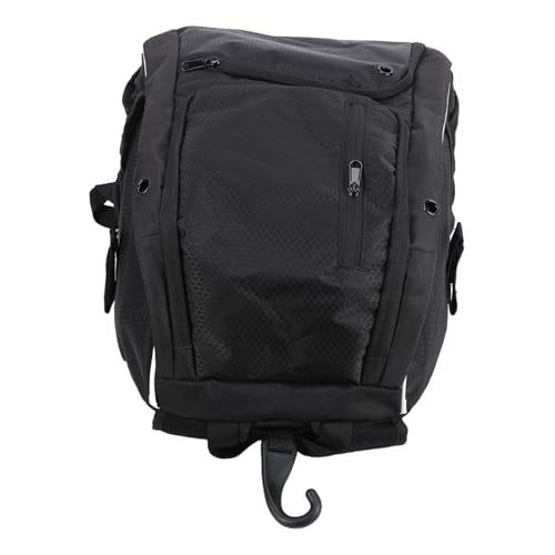 Baseball Backpack with Bat Holders & Hook - Large Capacity 35L Sports Bag for Gear, Gloves, Helmet, Cleats, Shoes - Black