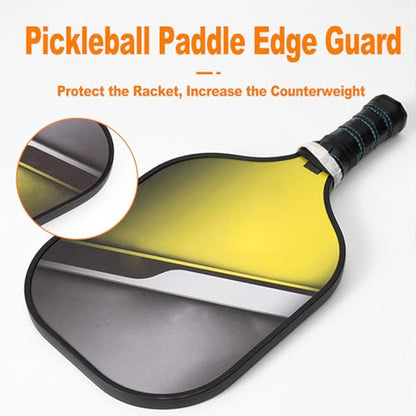 2PCS Pickleball Paddle Edge Guard, 31 Inches Long, Protect Paddle Surface, Adding Weight Enhance Control Change The Look, DIY Replacement Edge Strips - color: U138 Black-Outside14mm & Inside 11mm, size: U138 Black-Outside14mm & Inside 11mm