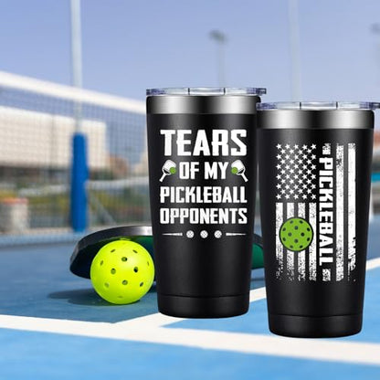 Pickleball Gifts for Men Women - Gifts for Pickleball Lovers - Great Pickleballs Gift Ideas for Birthday - 20oz Pickleballs Accessories Tumbler