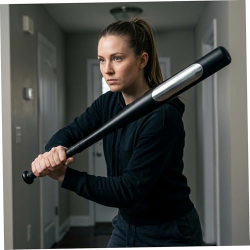 Metal Baseball Bat 21 Inch Aluminum Bat Lightweight Metal Construction with Non-Slip Grip for Practice & Training