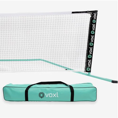 Premium Portable Pickleball Net - Tournament Series - Voxl Pickleball. All Weather Construction. Regulation Size. Indoor and Outdoor Use. Durable Frame, Net, Carrying Bag. Easy Set Up and Take Down.
