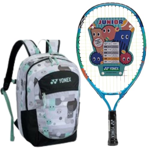 Yonex 19 Inch Ocean Blue Junior Tennis Racquet Bundled with a Junior Backpack