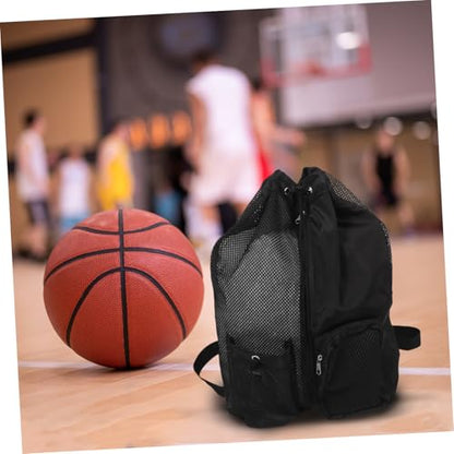 Baluue Draw Swimming Bag Back Draw Back Swimming Mesh Bag Swim Mesh Bag Beach Bag Back Swimsuit Bags Swim Back - color: Black