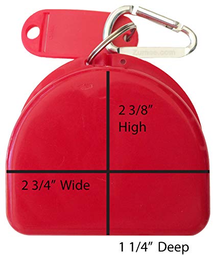 Field Hockey Mouthguard Retainer Case - Winning Team - Red