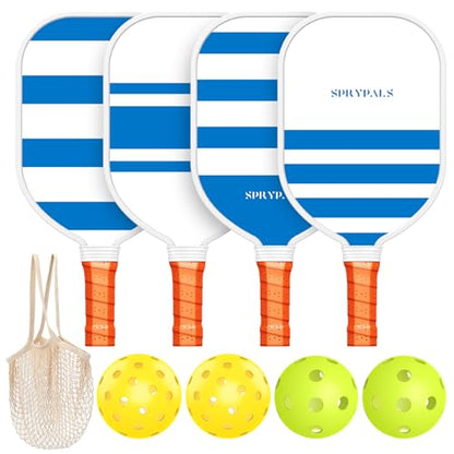 Pickleball Paddles,USAPA Approved Pickleball Paddles Set Premium Pickleball Paddle, 4 Pickleball Balls & 1 Carry Bag Gifts for Women Men Beginners & Pros Players