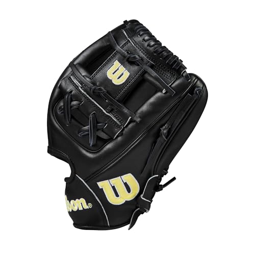 Wilson 2024 Classics Series A2000 Baseball Gloves - color: Black/Yellow, size: Infield - 11.75"