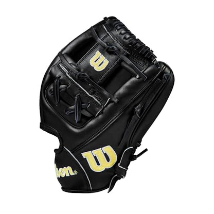 Wilson 2024 Classics Series A2000 Baseball Gloves - color: Black/Yellow, size: Infield - 11.75"