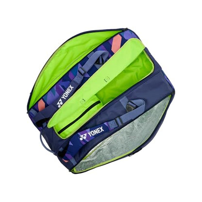 Yonex Pro Racquet Bag 12, Multi-Compartment 12-Racket Tennis Gear Travel Pack, Backpack Carry Straps/Grab Handle (BA924212) - color: Midnight Navy