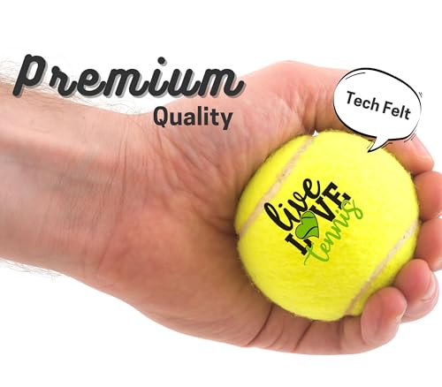 Tennis Gifts, Personalized Tennis Ball, Set of 3 Unique Tennis Balls with Gift Package, Perfect for Tennis Teammate, Partners - Initial - color: Initial-B