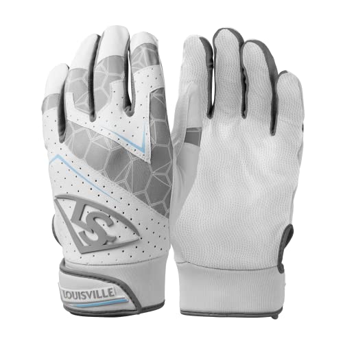 Louisville Slugger Youth Genuine 2.0 Batting Gloves - color: Team White, size: Large