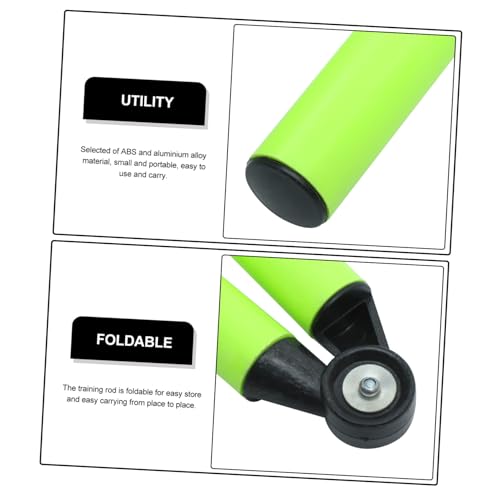 UPKOCH 2Pcs Folding Soccer Training Poles Reusable Agility Rods for Outdoor Basketball and Football Drills Durable and Design for Speed Development