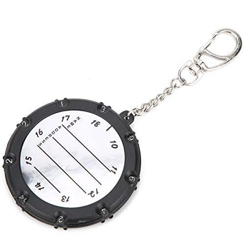 Golf Stroke Counter, 2pcs Easy to Use Wheel, 18 Hole Score Counter, Durable Key Chain Device, for Golfers, Beginners, Professionals, Seniors, Women, Courses, Tournaments, Practice