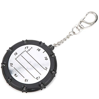 Golf Stroke Counter, 2pcs Easy to Use Wheel, 18 Hole Score Counter, Durable Key Chain Device, for Golfers, Beginners, Professionals, Seniors, Women, Courses, Tournaments, Practice